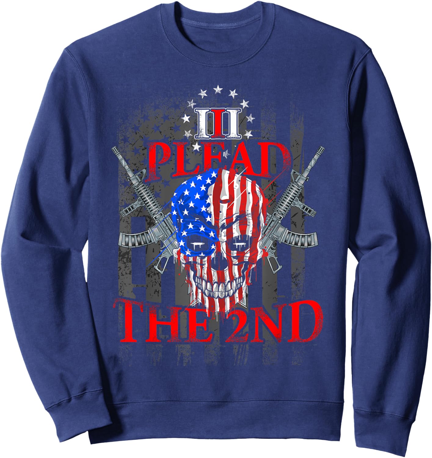 Second Amendment I Plead The 2nd Trump Gun Gift Sweatshirt - Sweatshirt | Navy