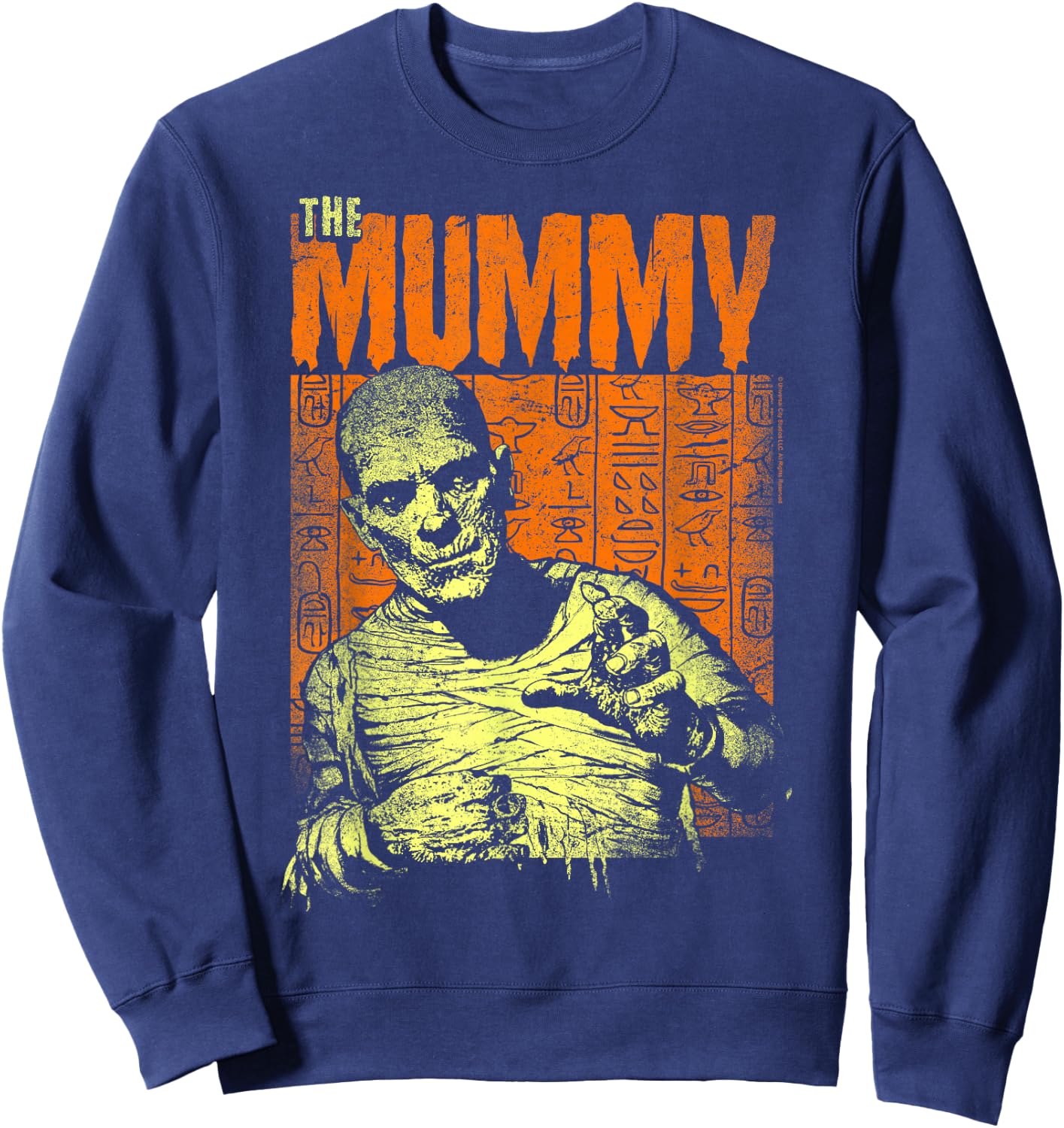 Universal Monsters The Mummy Poster Sweatshirt - Sweatshirt | Navy