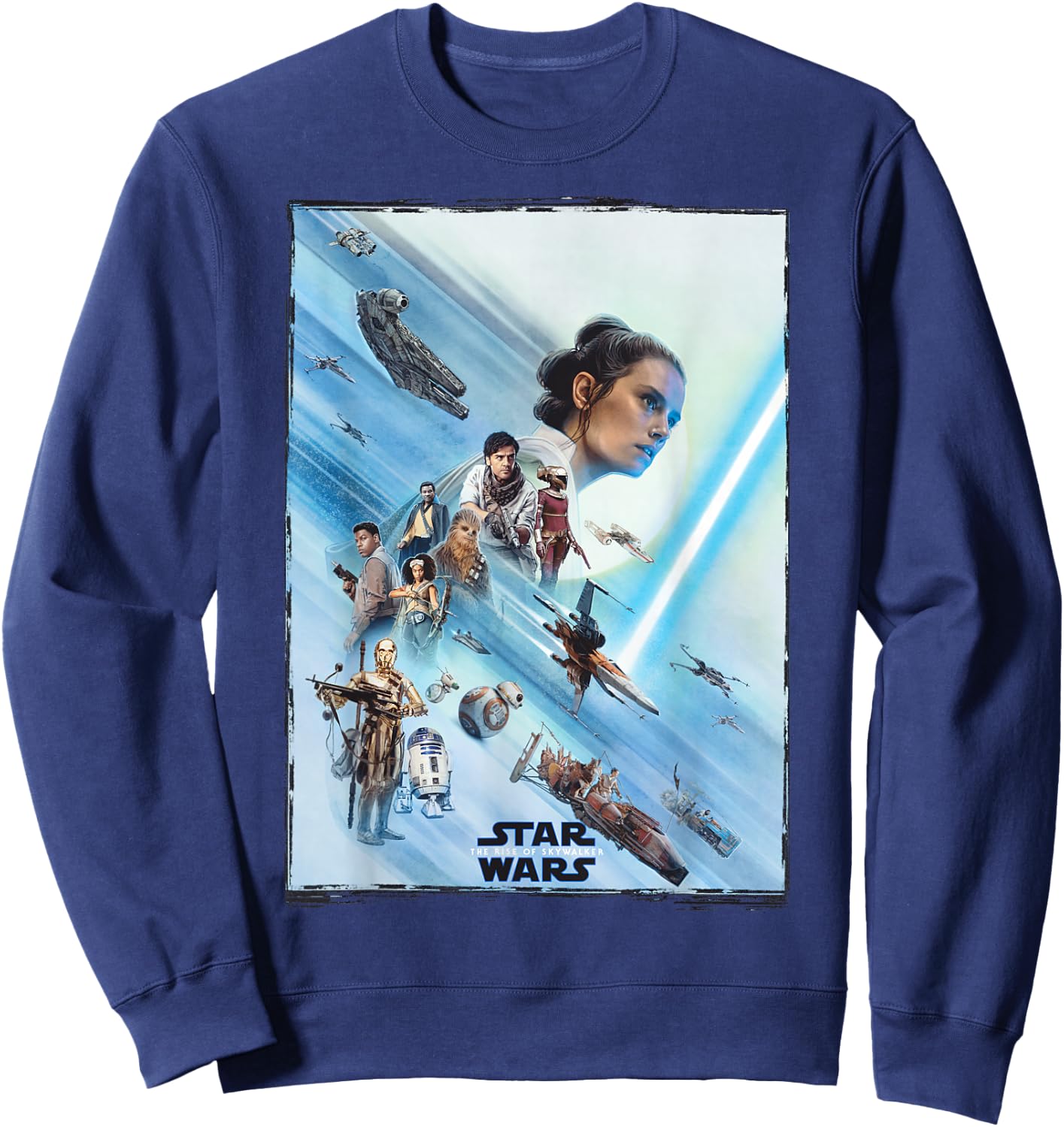Star Wars The Rise of Skywalker Rey Poster Sweatshirt - Sweatshirt | Navy