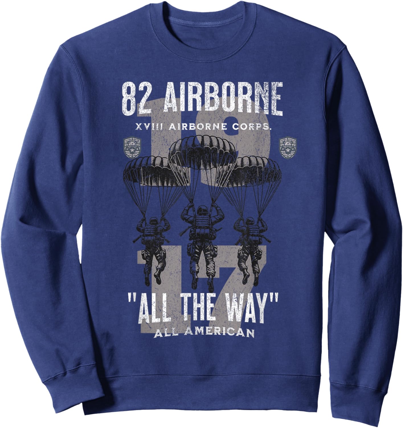 82 Airborne Infantry Division America's Guard of Honor 82nd Sweatshirt - Sweatshirt | Navy