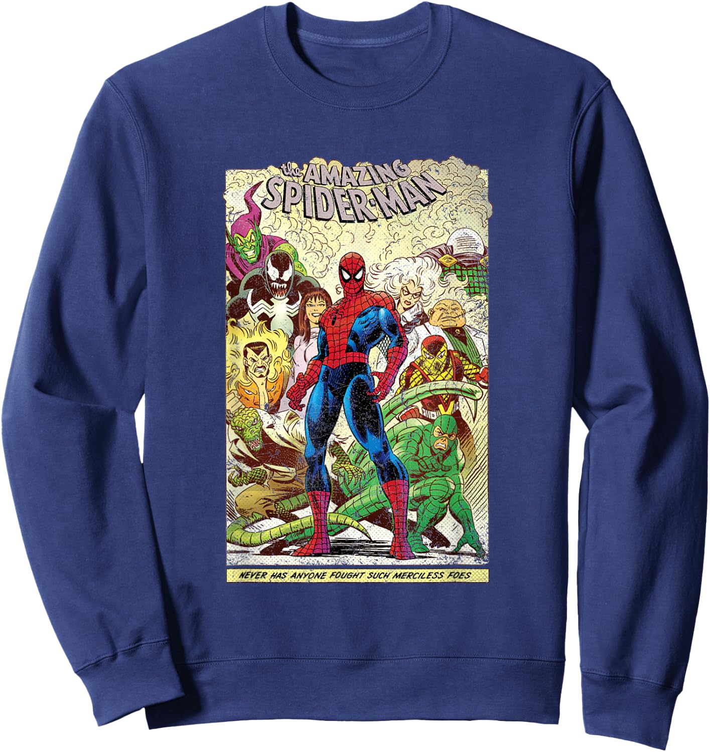 Marvel The Amazing Spider-Man Comic Sweatshirt - Sweatshirt | Navy