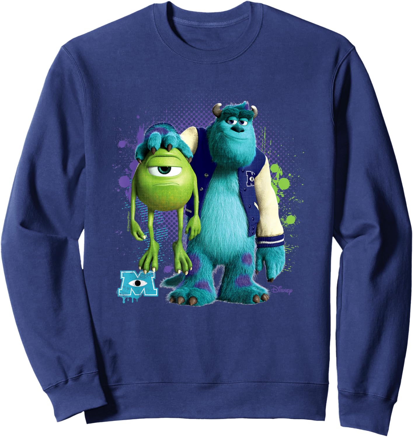 Monsters Inc - Mike & Sulley Sweatshirt - Sweatshirt | Navy