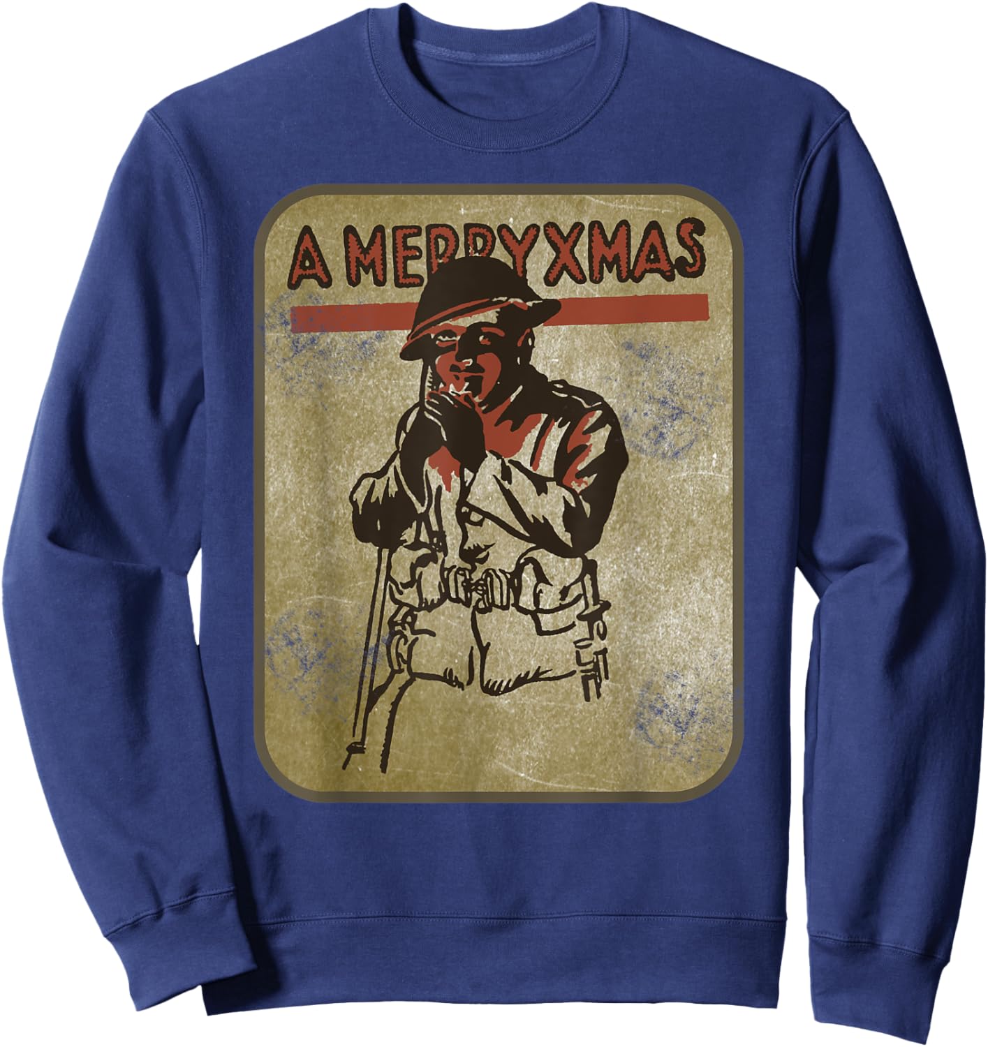 WW1 British Soldier First World War Christmas Xmas Gift Sweatshirt - Sweatshirt | Navy
