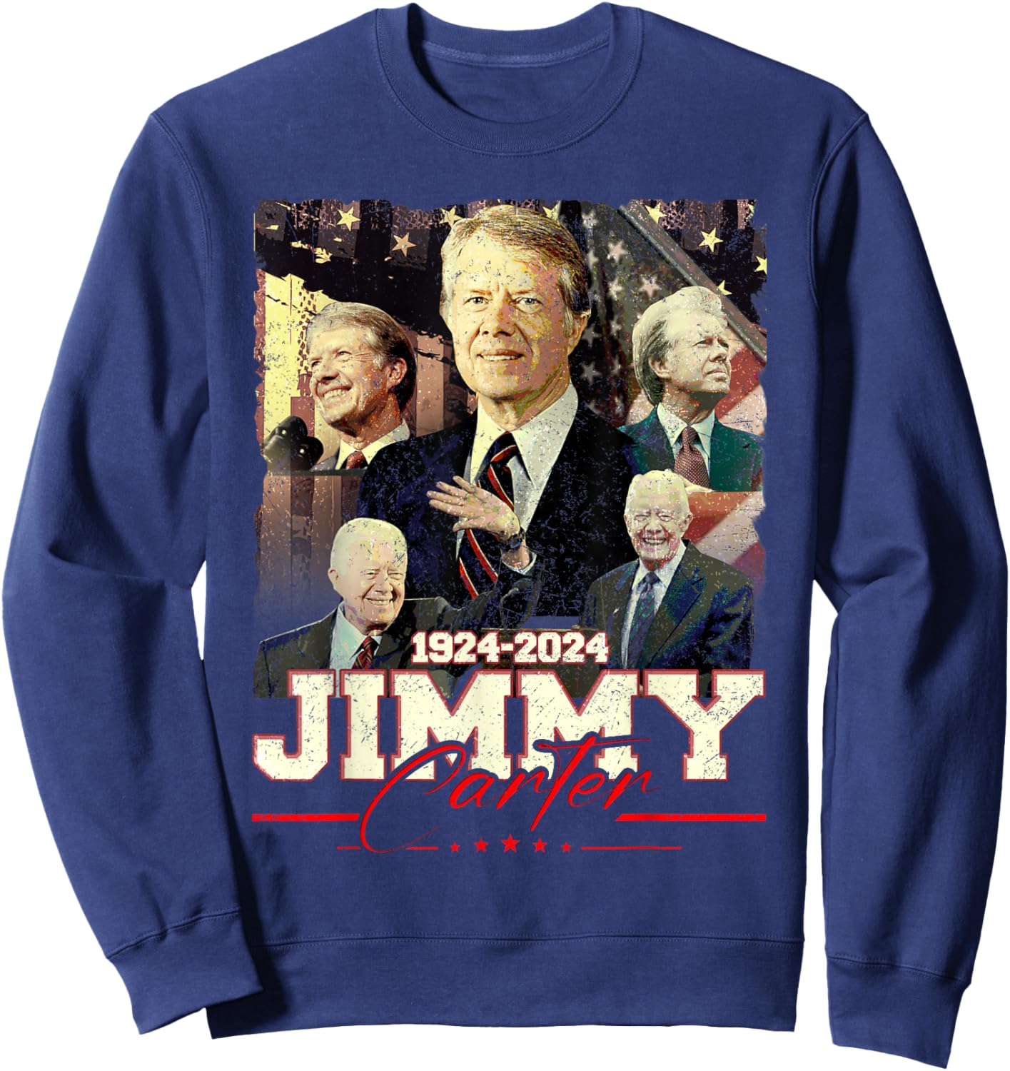 Jimmy Carter 39th US President Sweatshirt - Sweatshirt | Navy