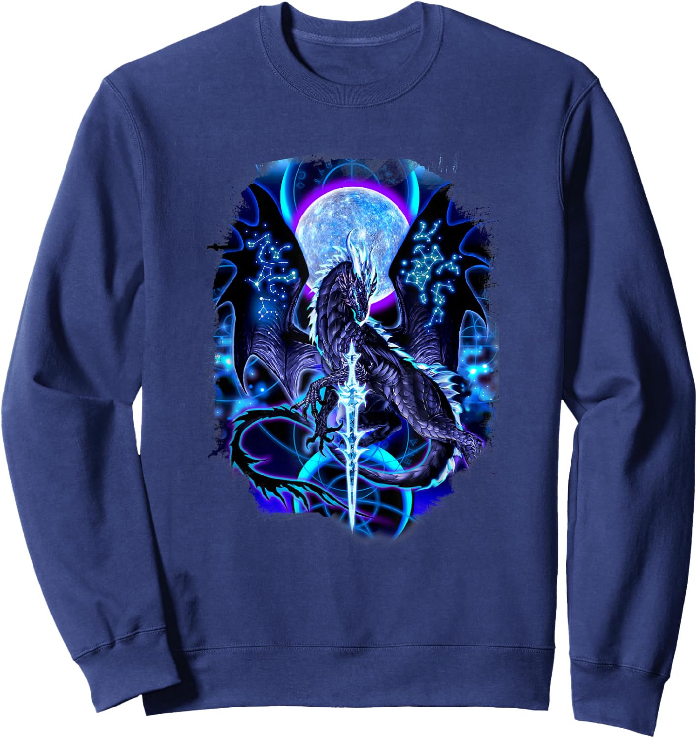 Ruth Thompson Art, Dragon Dragonblade Nightblade Sweatshirt - Sweatshirt | Navy