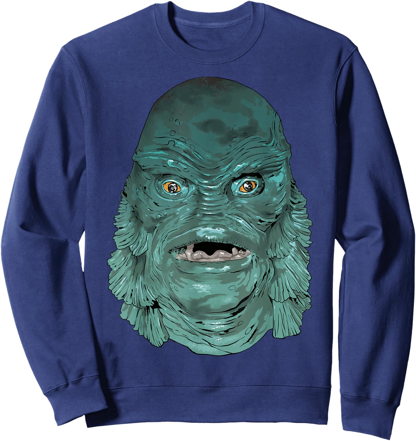 Universal Monsters Creature From The Black Lagoon Face Sweatshirt - Sweatshirt | Navy