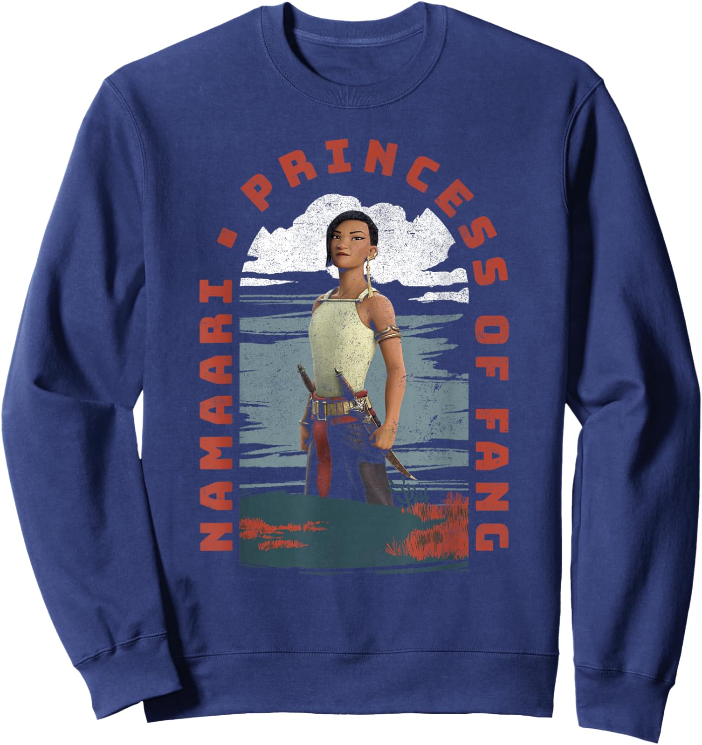 Disney Raya And The Last Dragon Namaari Princess Of Fang Sweatshirt - Sweatshirt | Navy