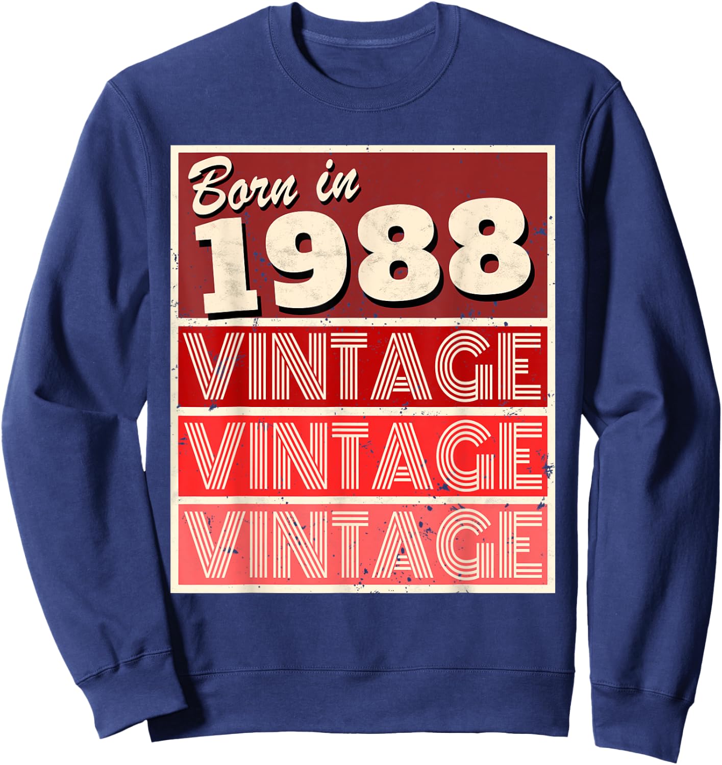 Born in 1988 Birthday Gift Sweatshirt - Sweatshirt | Navy