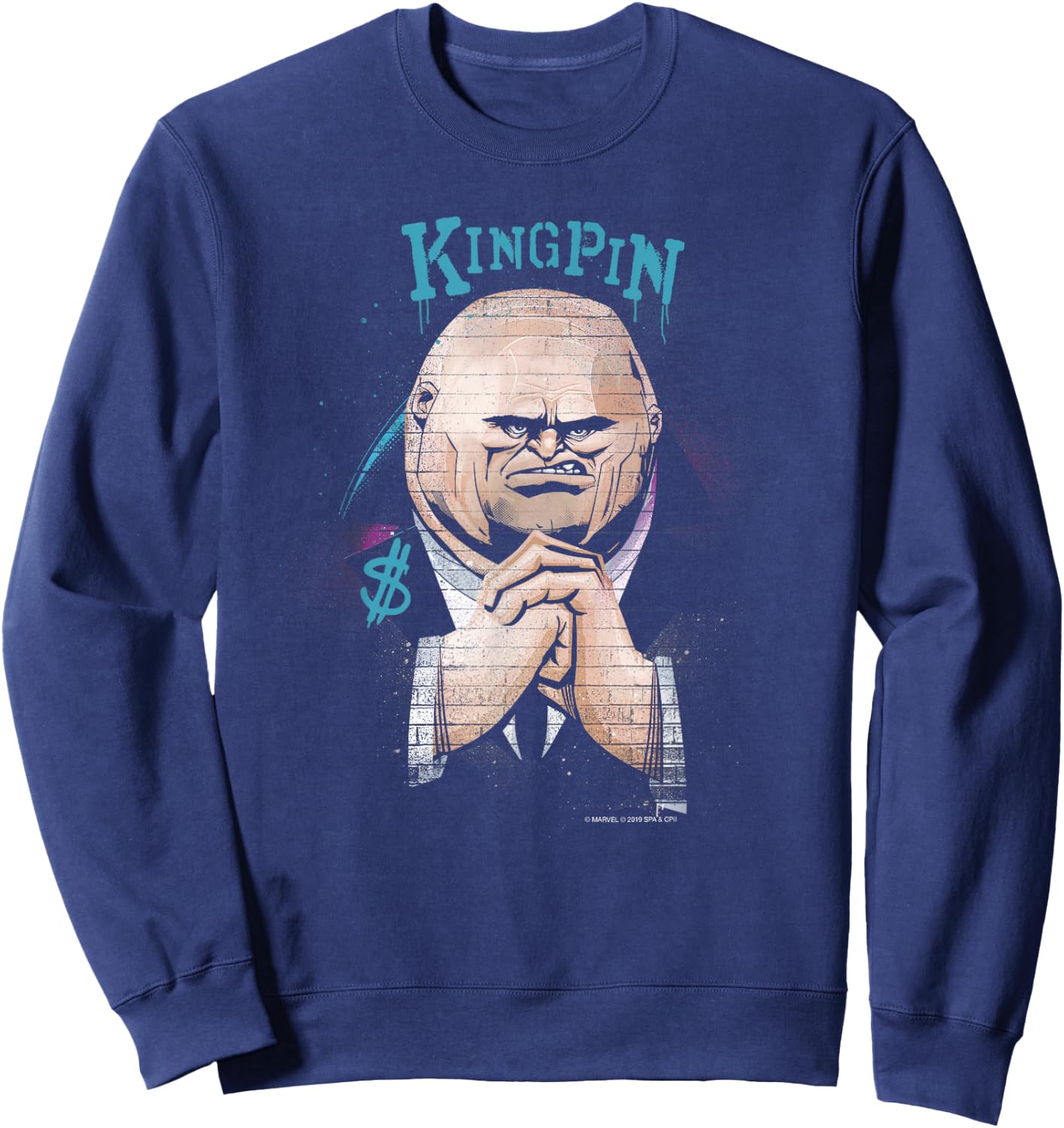 Marvel Spider-Man: Into the Spider-Verse Kingpin Graffiti Sweatshirt - Sweatshirt | Navy