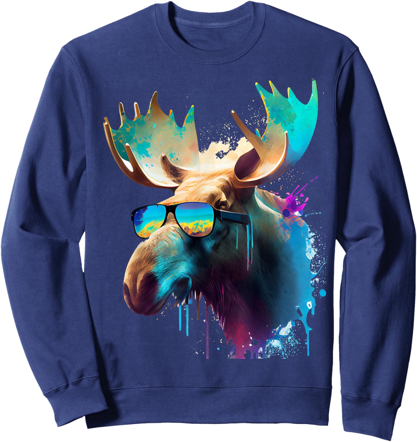 Elk Sweatshirt - Sweatshirt | Navy