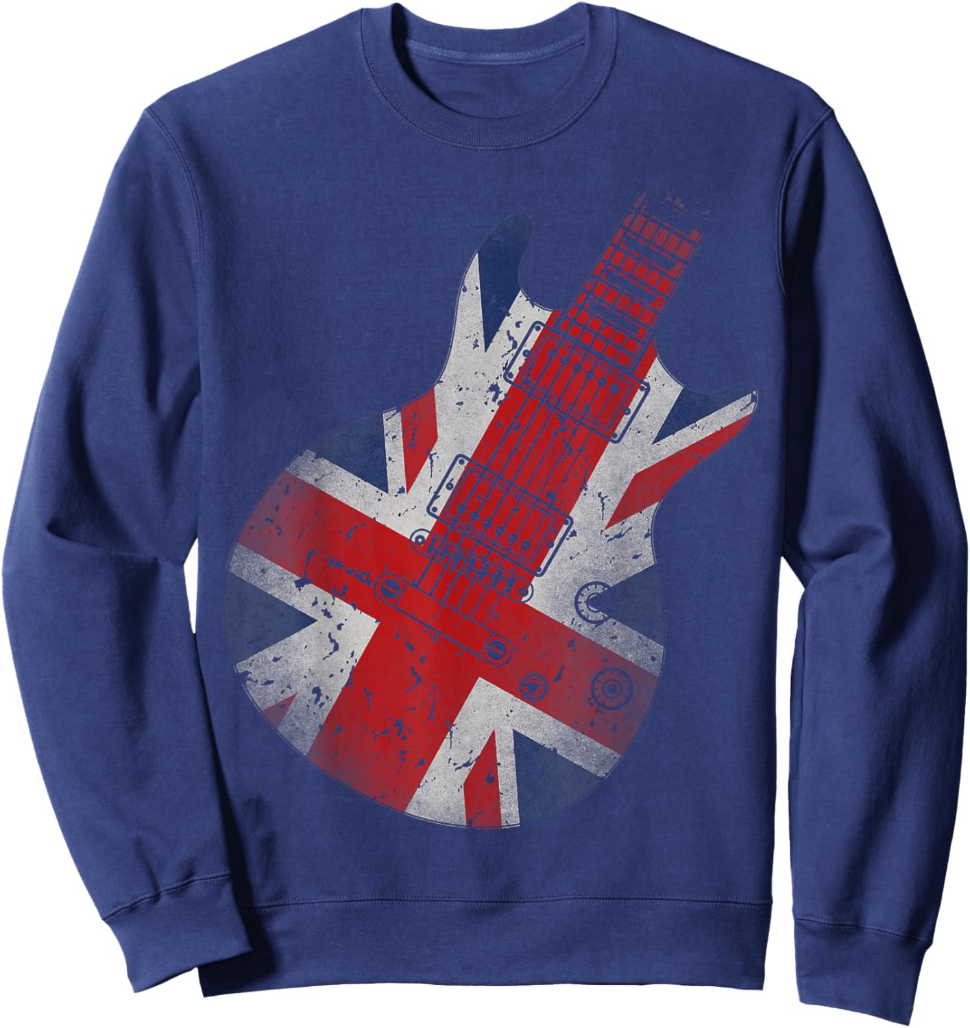 Guitar Union Jack Sweatshirt - Sweatshirt | Navy
