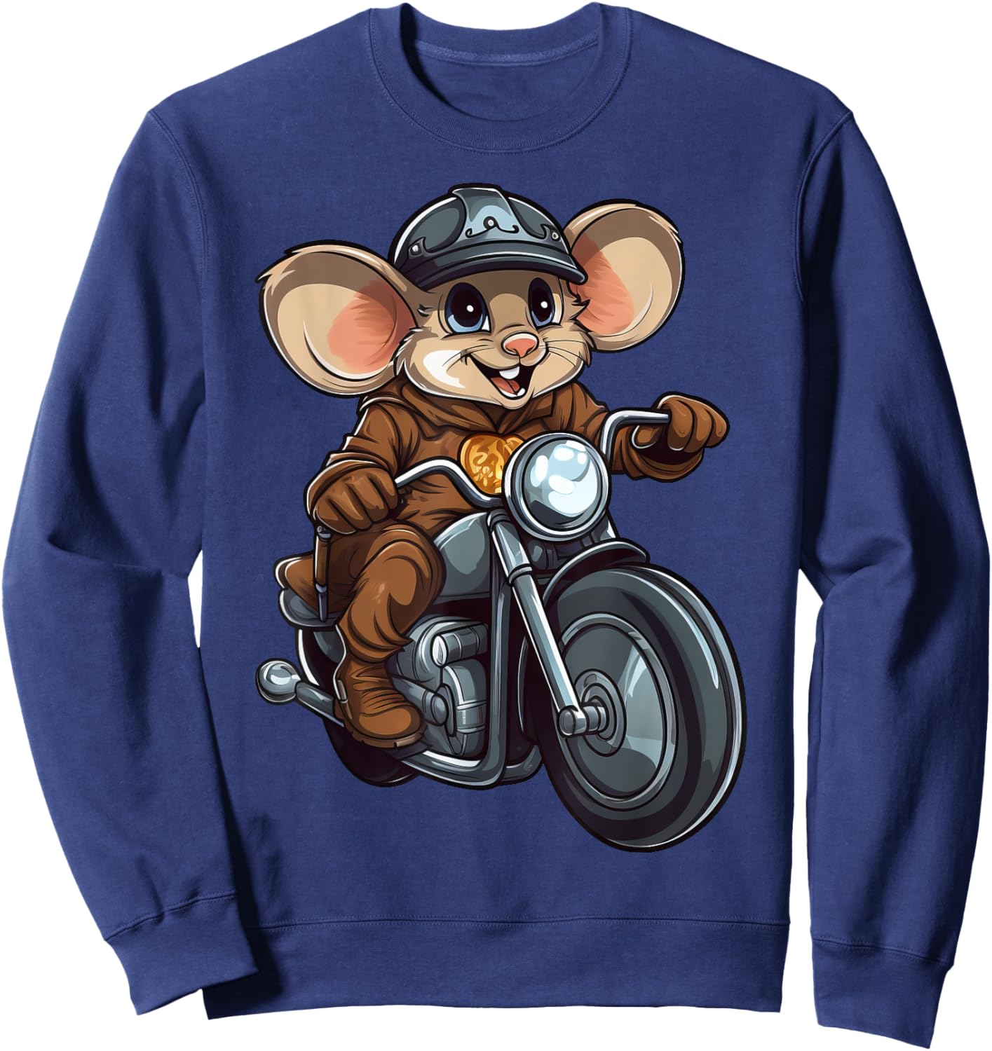 Mice Motorcycle / Motorcyclist Mouse Sweatshirt - Sweatshirt | Navy