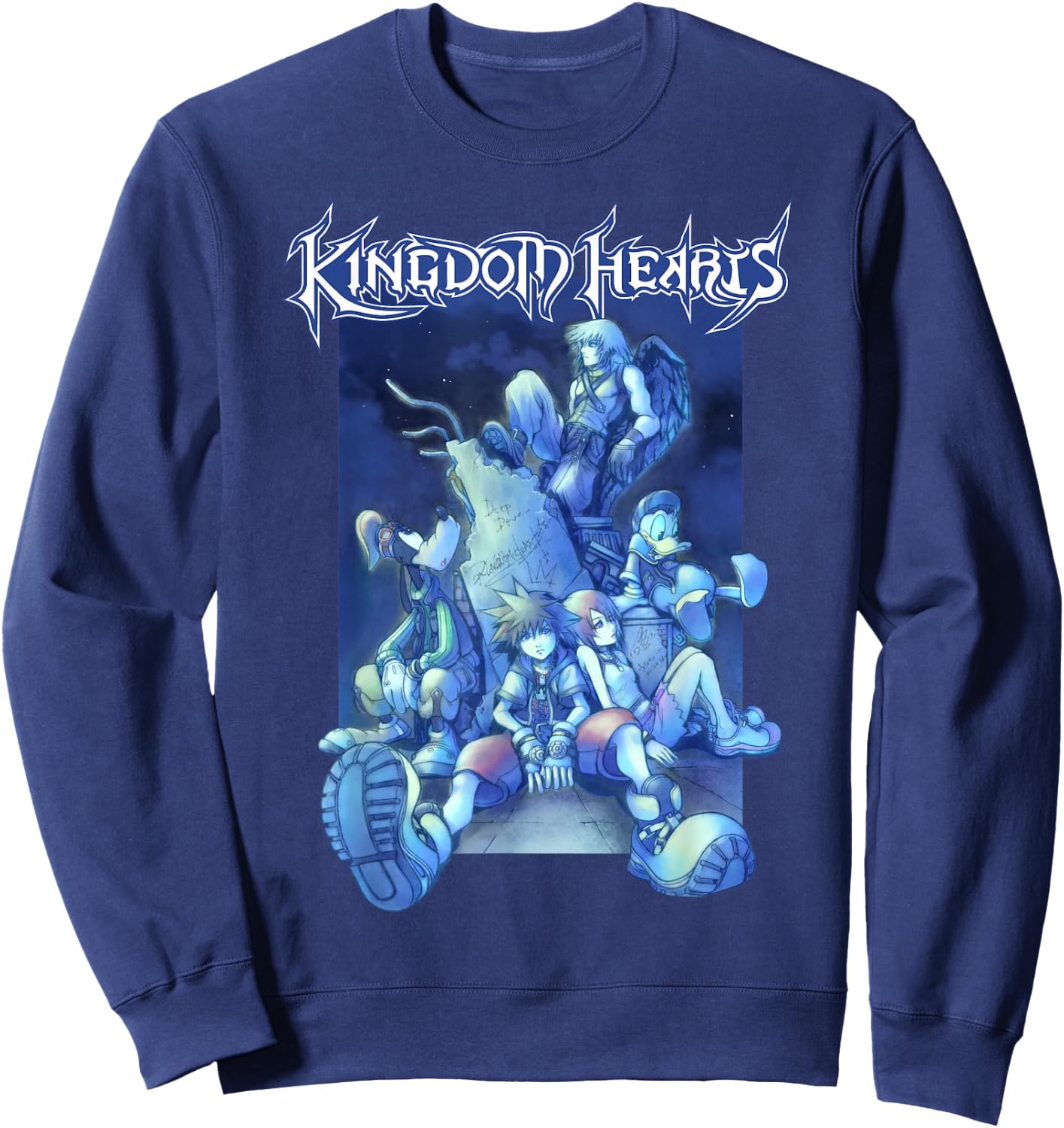 Kingdom Hearts - Blue Crew Sweatshirt - Sweatshirt | Navy