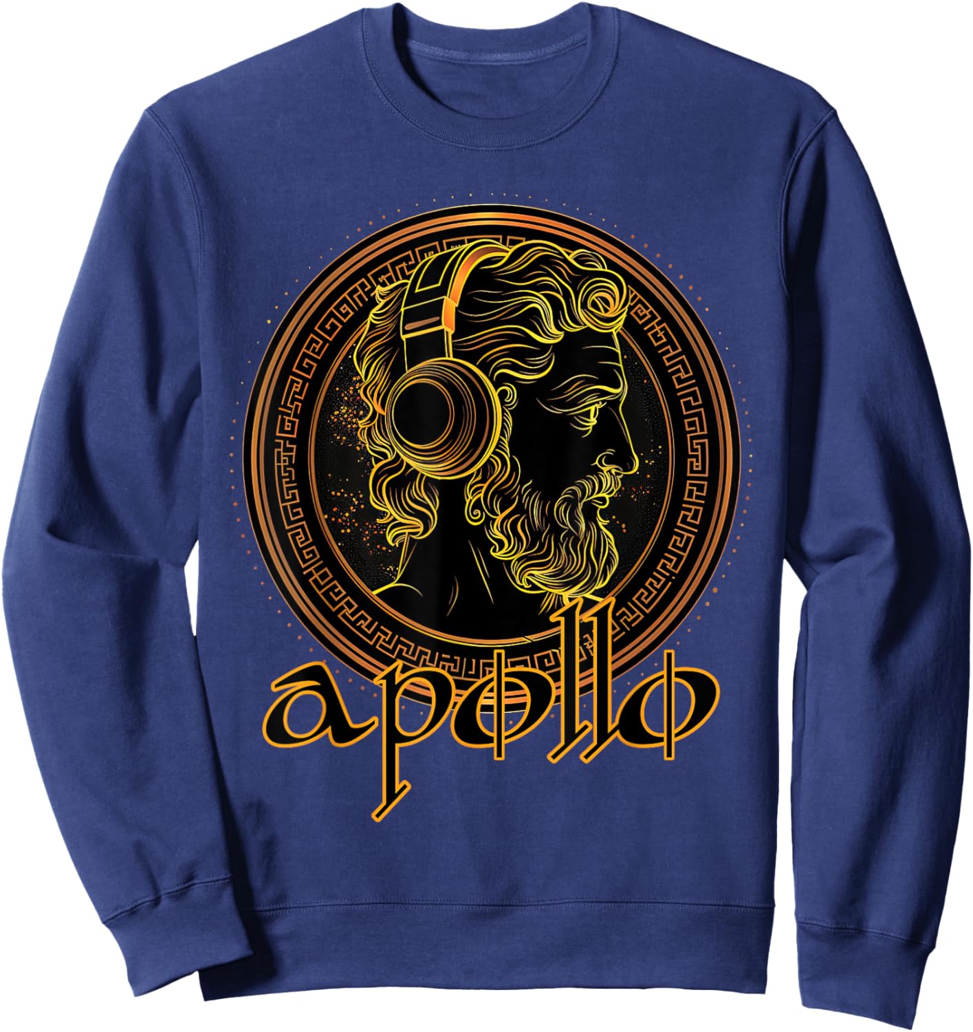 Apollo Greek God Music Lover Gamer Greece Mythology Sweatshirt - Sweatshirt | Navy