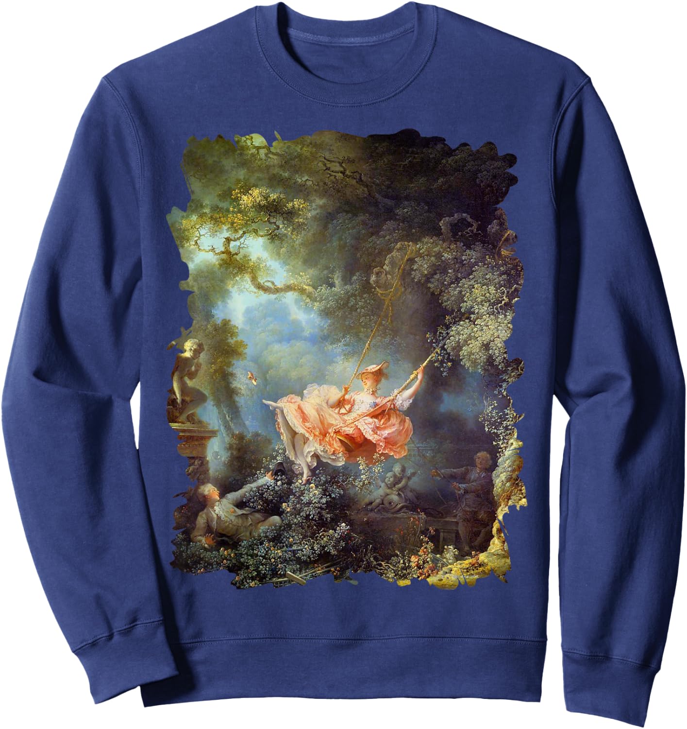 The happy accidents of the swinging famous painting Sweatshirt - Sweatshirt | Navy