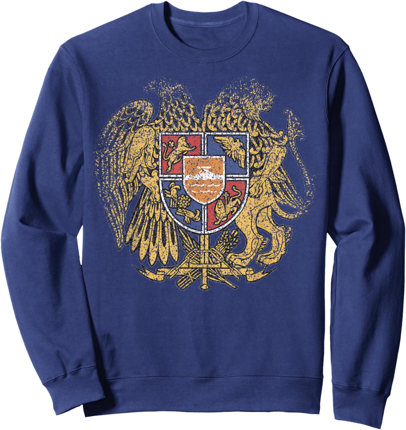 National Emblem Seal Symbol Coat of Arms of Armenia Sweatshirt - Sweatshirt | Navy