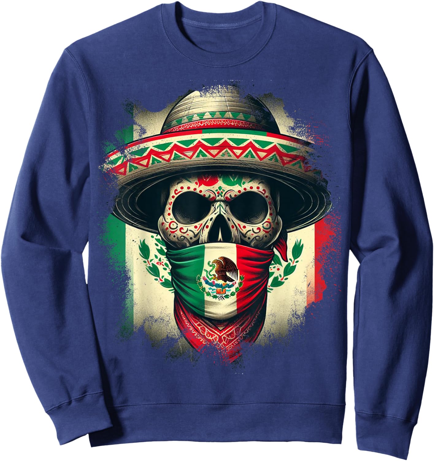 Mexico Mexico Cinco De Mayo Tijuana Pride Mexican Sweatshirt - Sweatshirt | Navy
