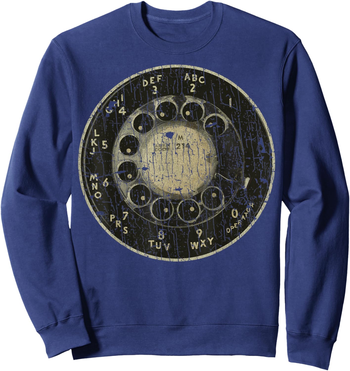 Retro Style Retro Vintage Rotary Dial Phone 60s Telephone Sweatshirt - Sweatshirt | Navy