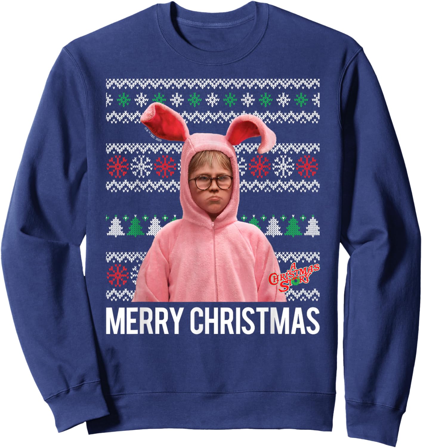A Christmas Story - Merry Christmas Sweatshirt - Sweatshirt | Navy