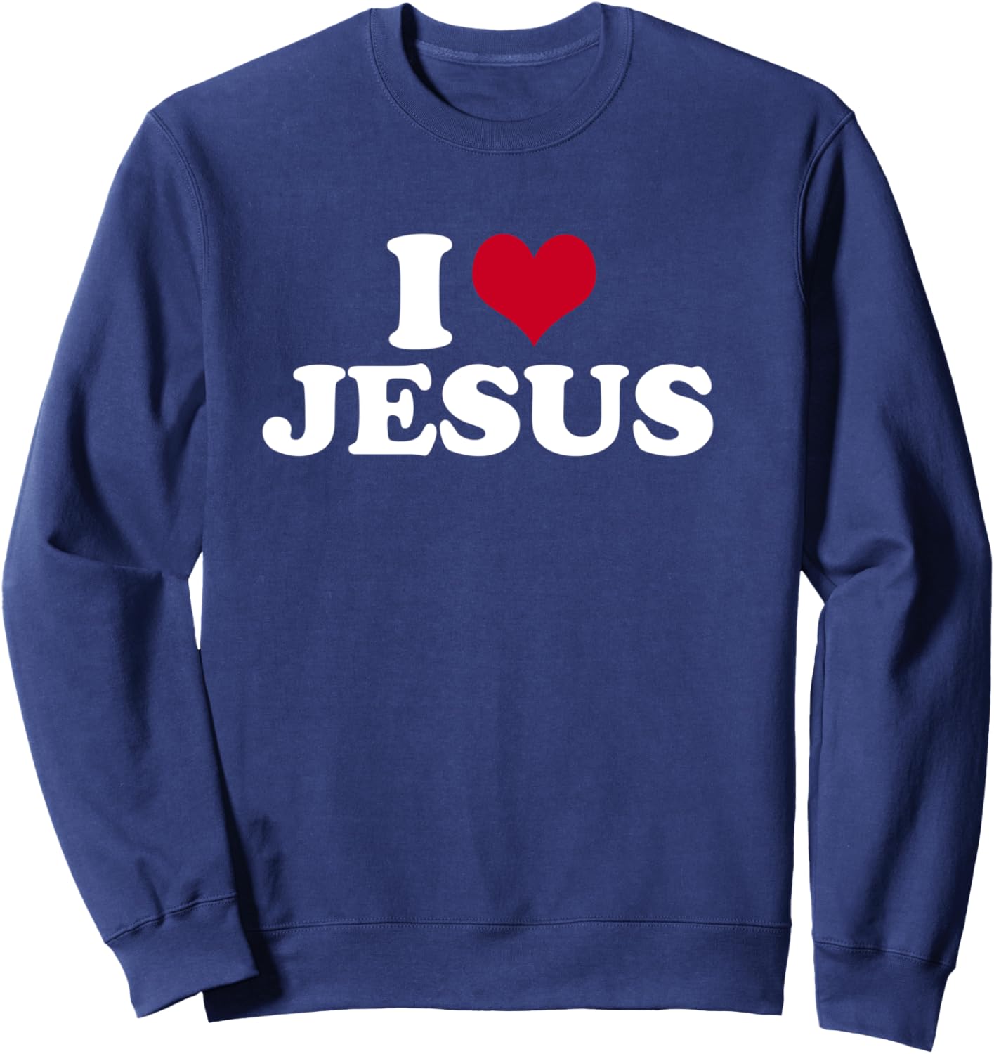I Love Jesus Sweatshirt - Sweatshirt | Navy