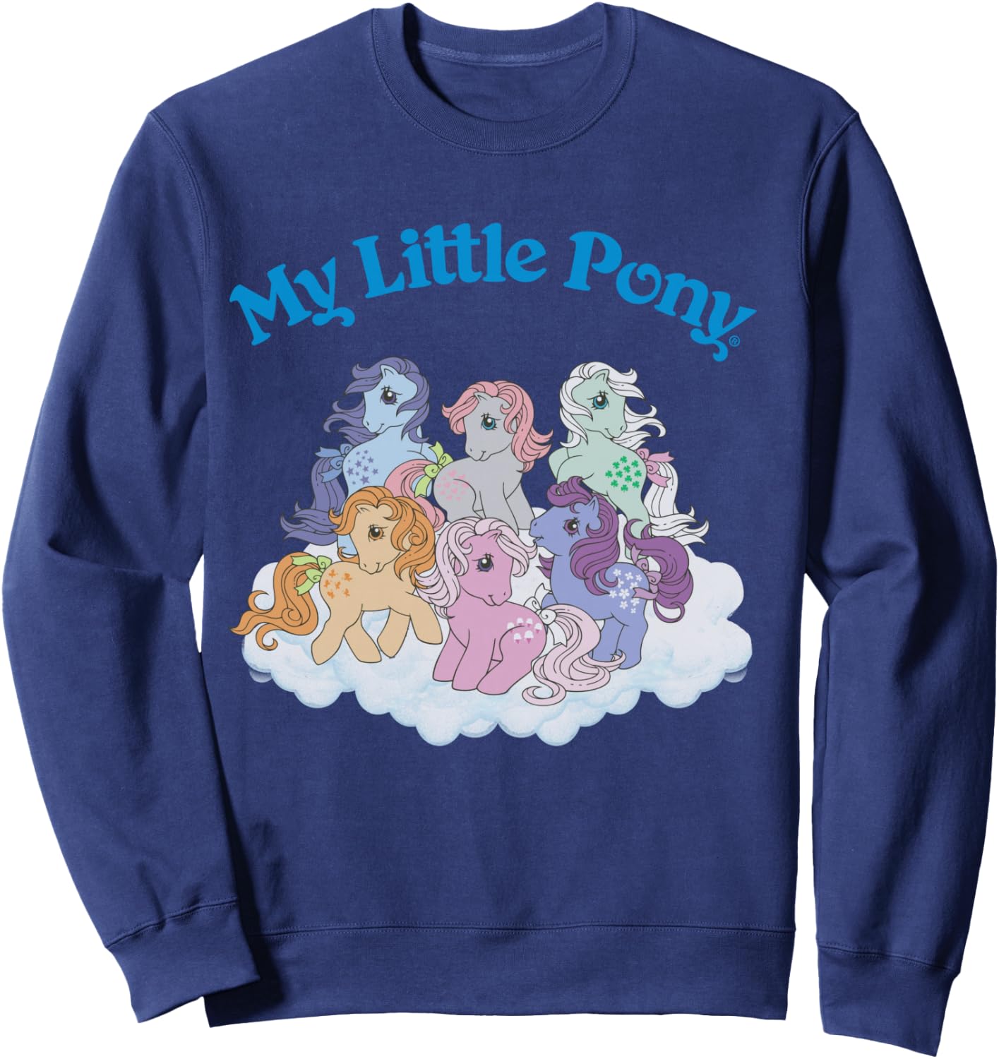 My Little Pony Original First Generation Pony Group Shot Sweatshirt - Sweatshirt | Navy