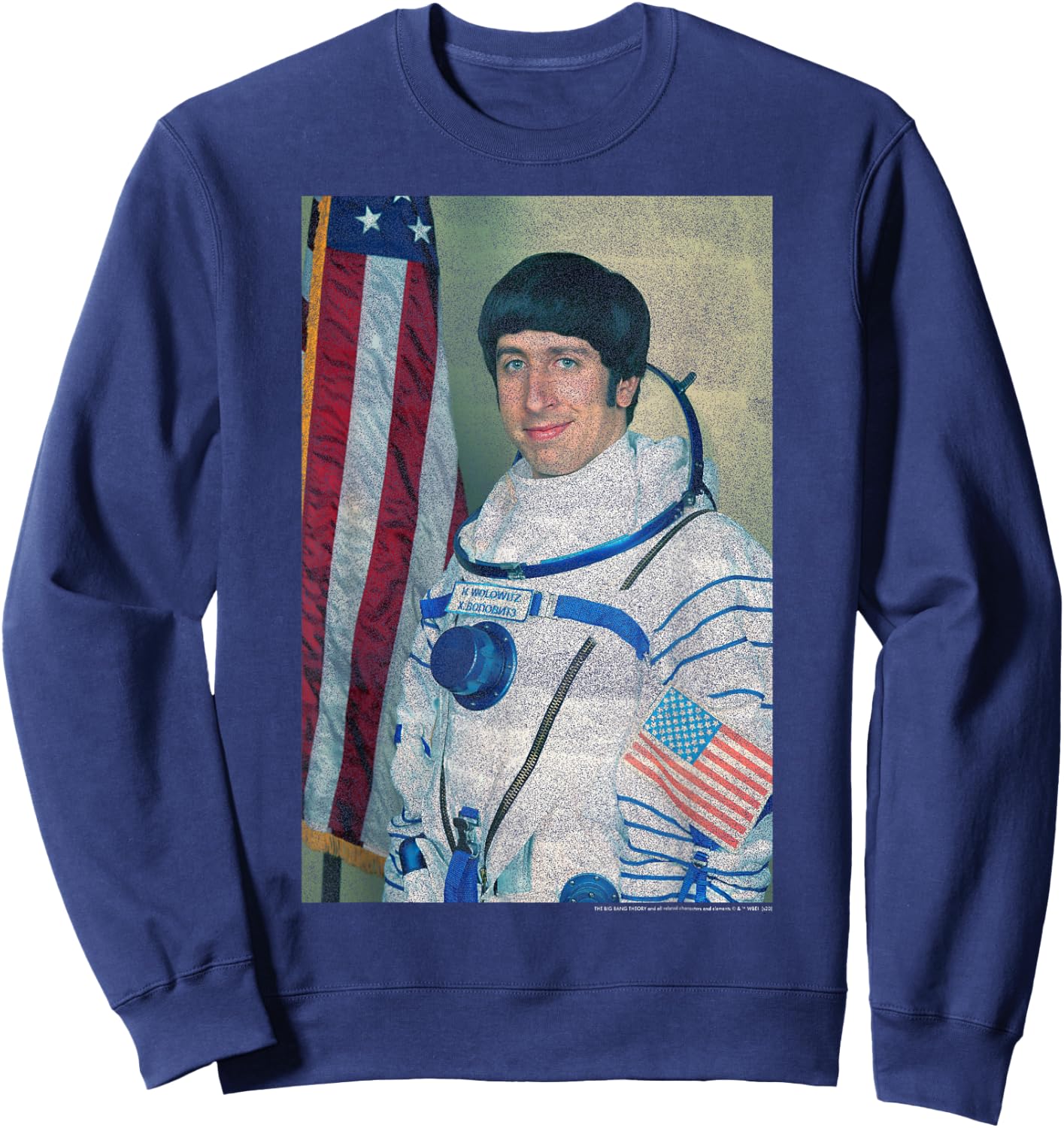The Big Bang Theory Howard Wolowitz Space Suit Portrait Sweatshirt - Sweatshirt | Navy