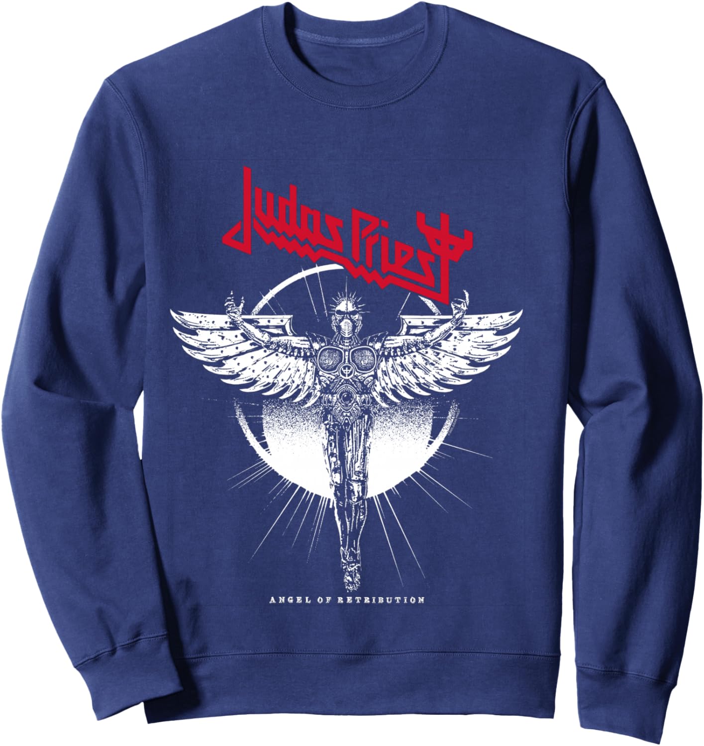 Judas Priest – Angel Rising Red Logo Sweatshirt - Sweatshirt | Navy