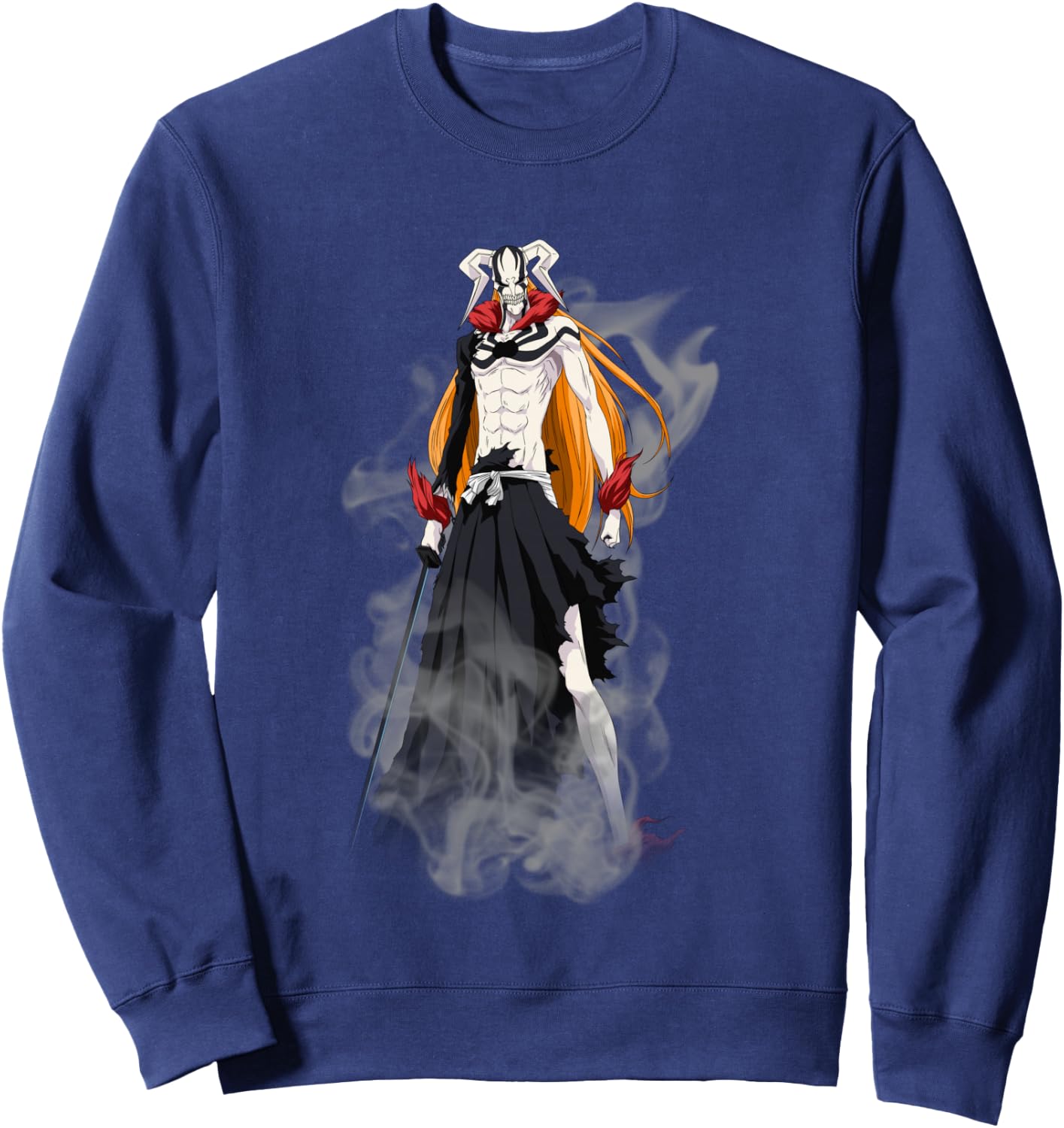Bleach New Hollow Ichigo Creepy Form Anime Sweatshirt - Sweatshirt | Navy