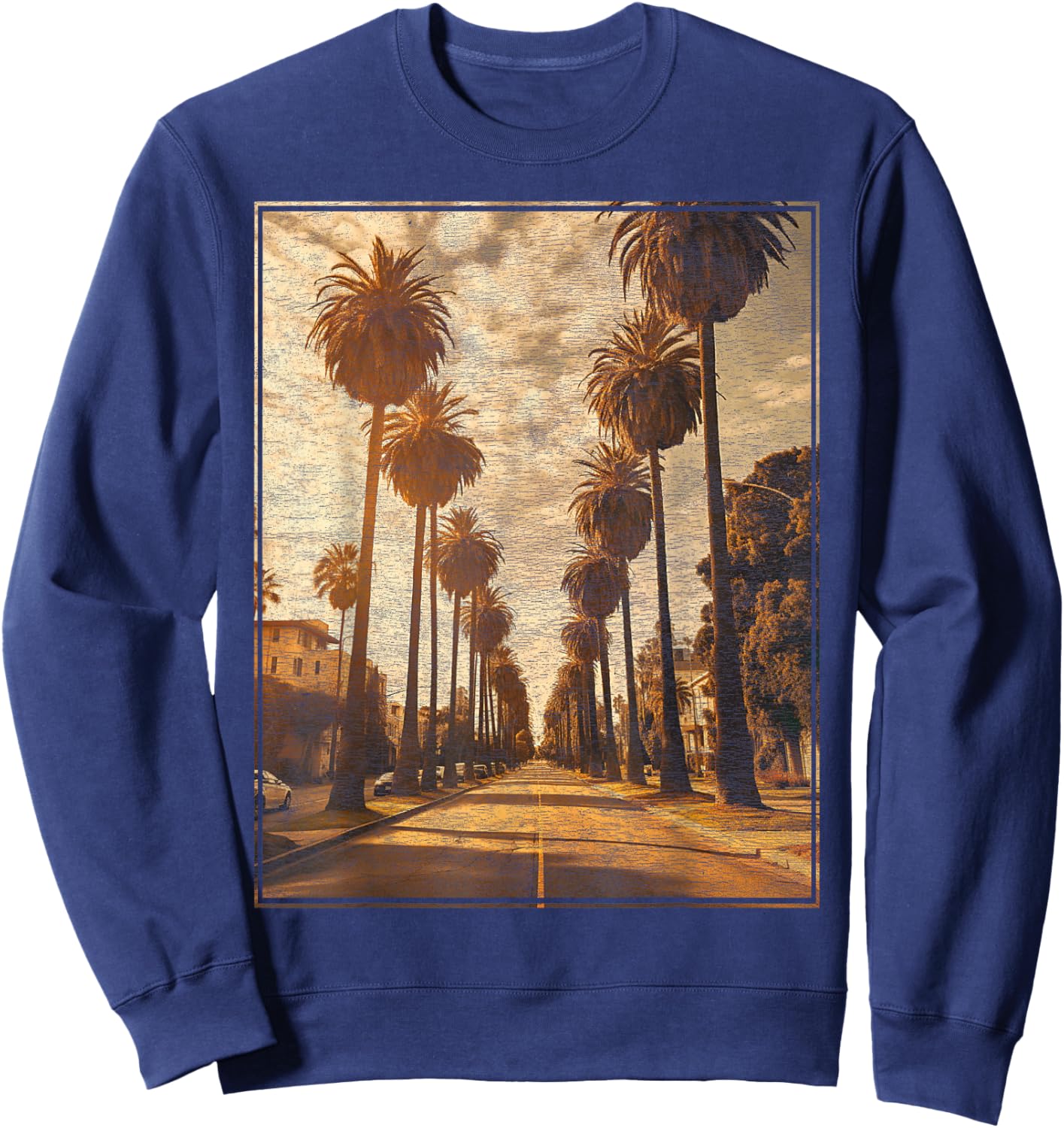Palm Tree - California Sweatshirt - Sweatshirt | Navy