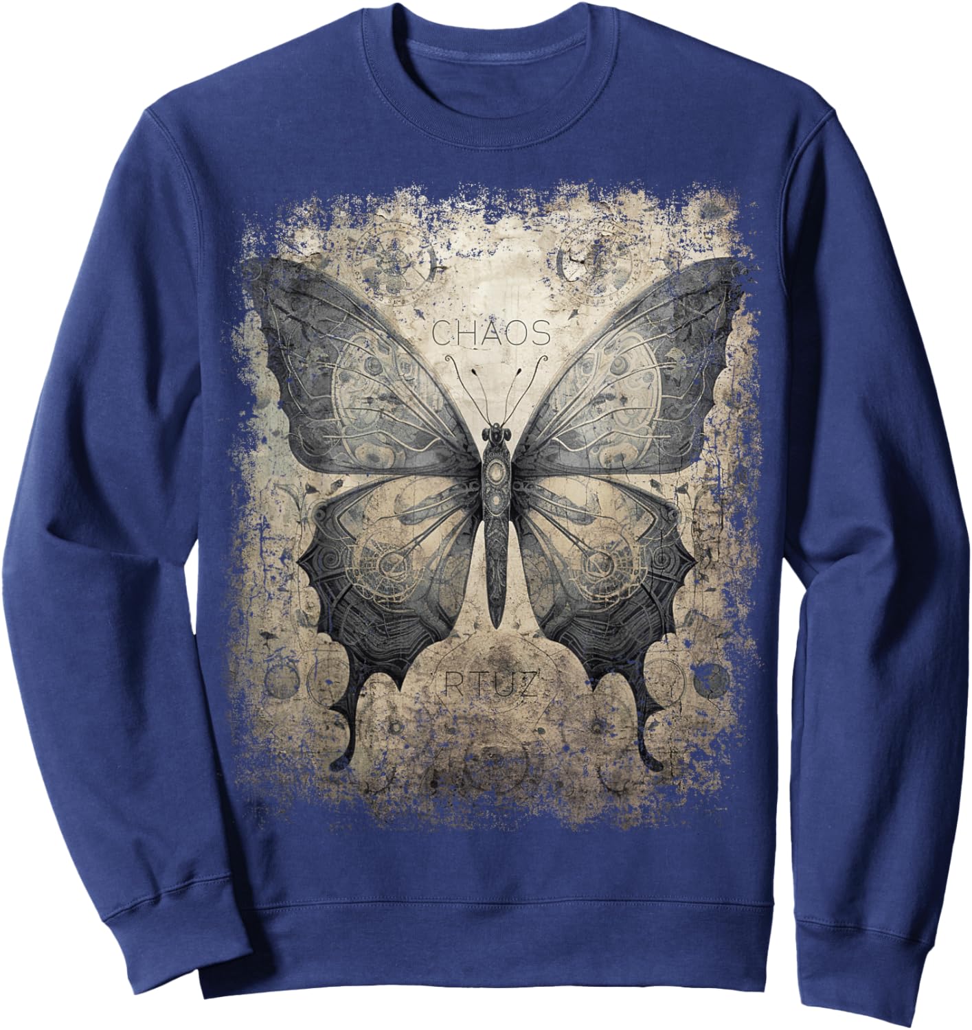 Butterfly Mode Hip Hop Fashion Damen Herren Schmetterling Sweatshirt - Sweatshirt | Navy