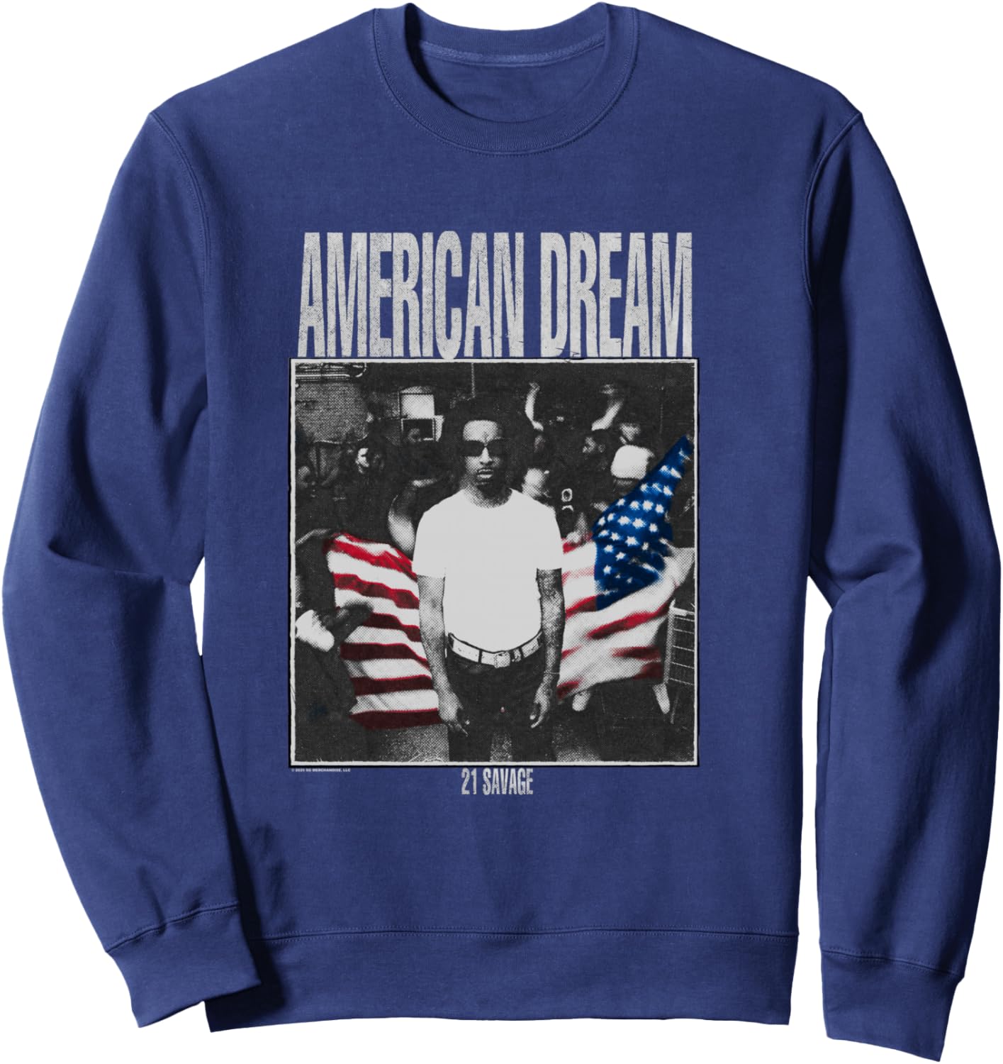 21 Savage American Dream Trap Streetwear Urban Sweatshirt - Sweatshirt | Navy