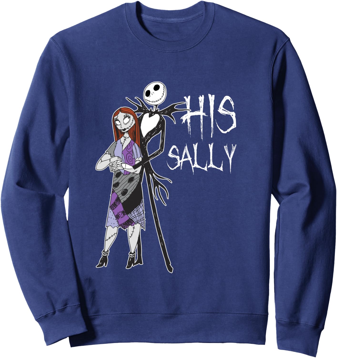 Disney The Nightmare Before Christmas His Sally Sweatshirt - Sweatshirt | Navy