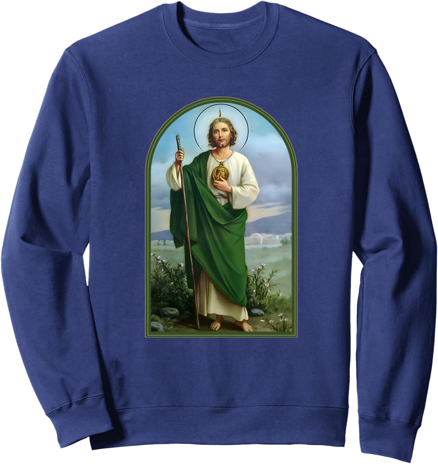 San Judas Tadeo Saint Jude Thaddeus Sweatshirt - Sweatshirt | Navy