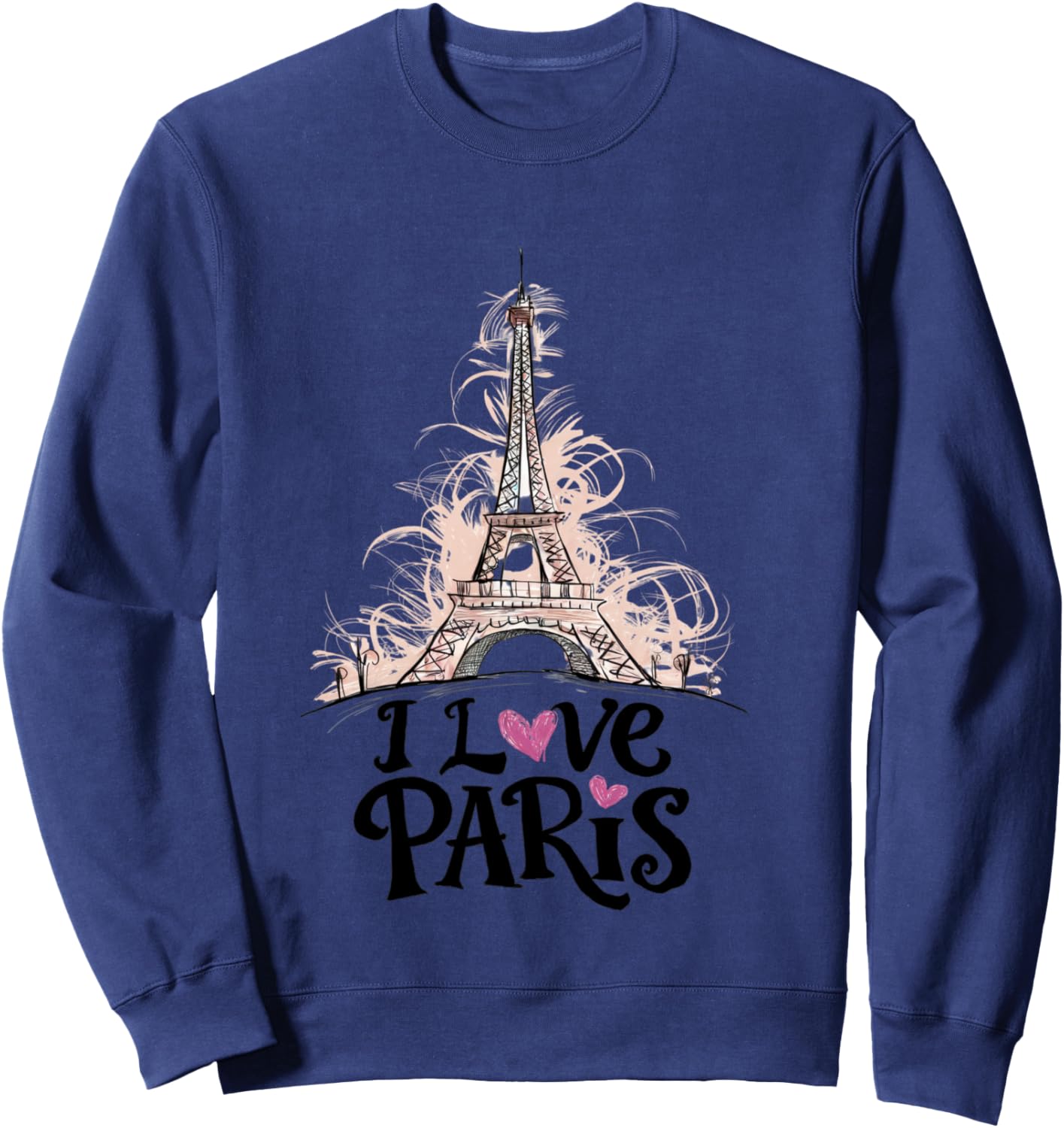 Eiffel Tower Paris Holiday France Souvenir Women Girls , grey, S Sweatshirt - Sweatshirt | Navy