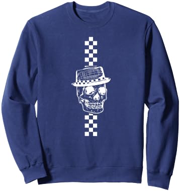 Ska Head Checkerboard Sweatshirt - Sweatshirt | Navy