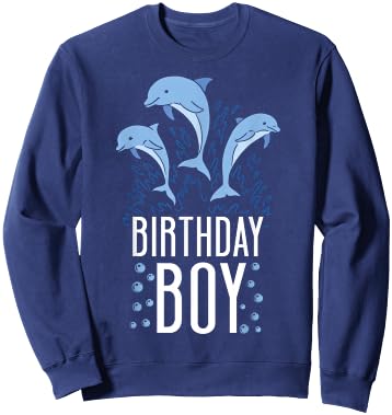 Dolphin Birthday Birthday Boy Sweatshirt - Sweatshirt | Navy