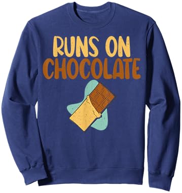 Runs on Chocolate Lover Sweatshirt - Sweatshirt | Navy