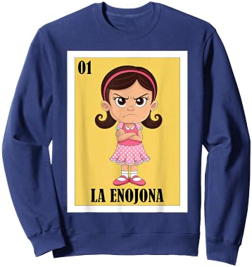 Funny Mexican Angry Girl Design - La Enojona Sweatshirt - Sweatshirt | Navy