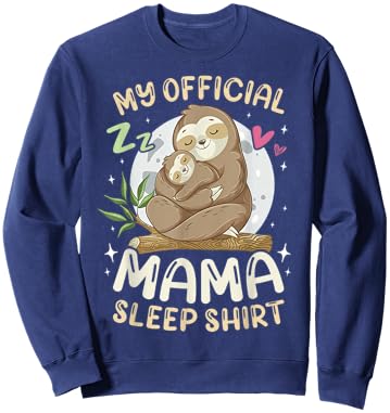 Best Mum, Sweet Sloth Family, Mother's Day Sweatshirt - Sweatshirt | Navy