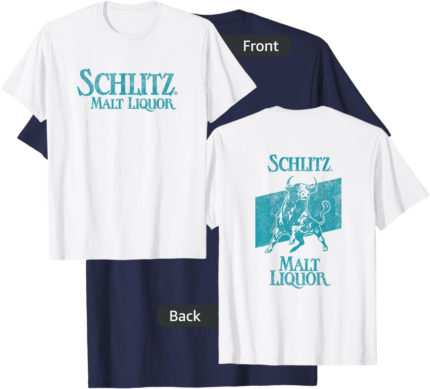 Schlitz Vintage Style - Bull Logo T-Shirt - T-Shirt | Navy