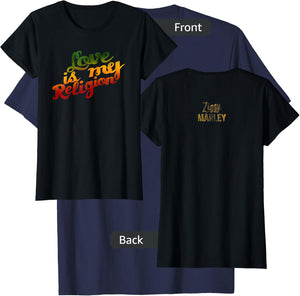 Ziggy Marley - Official Merchandise - Love Is My Religion T-Shirt - T-Shirt | Navy