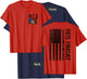 (2 Sided Print) Red Friday Support Our Troops T-Shirt - T-Shirt | Navy