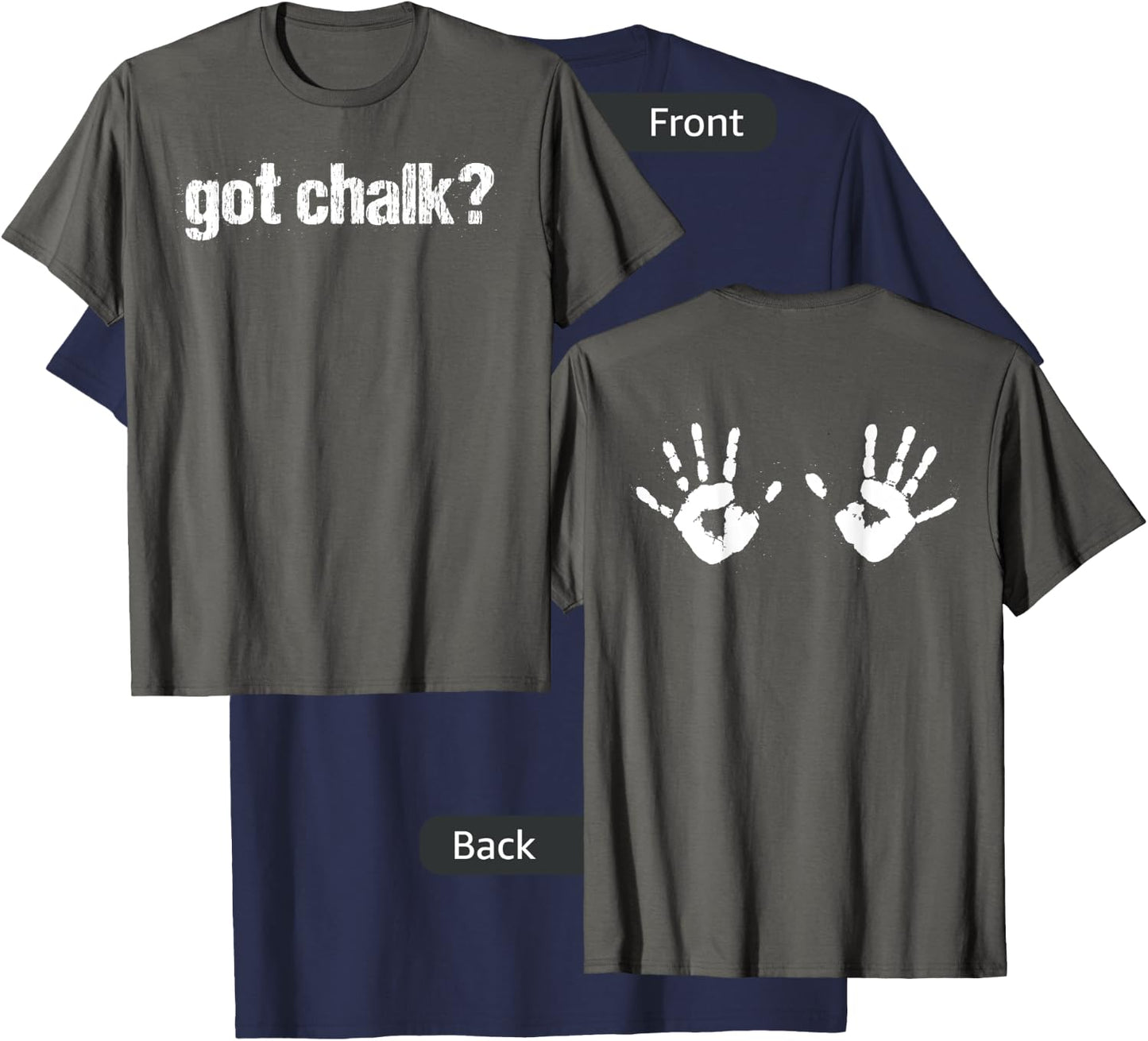 Got Chalk? Hands Double-sided T-Shirt - T-Shirt | Navy