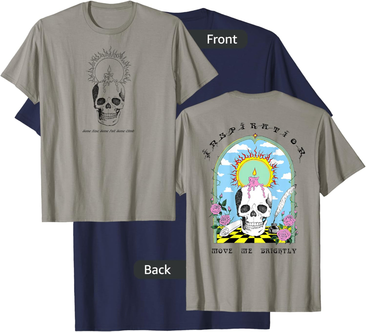 Grateful Dead Ice Nine Lyrics Move Me Brightly T-Shirt - T-Shirt | Navy