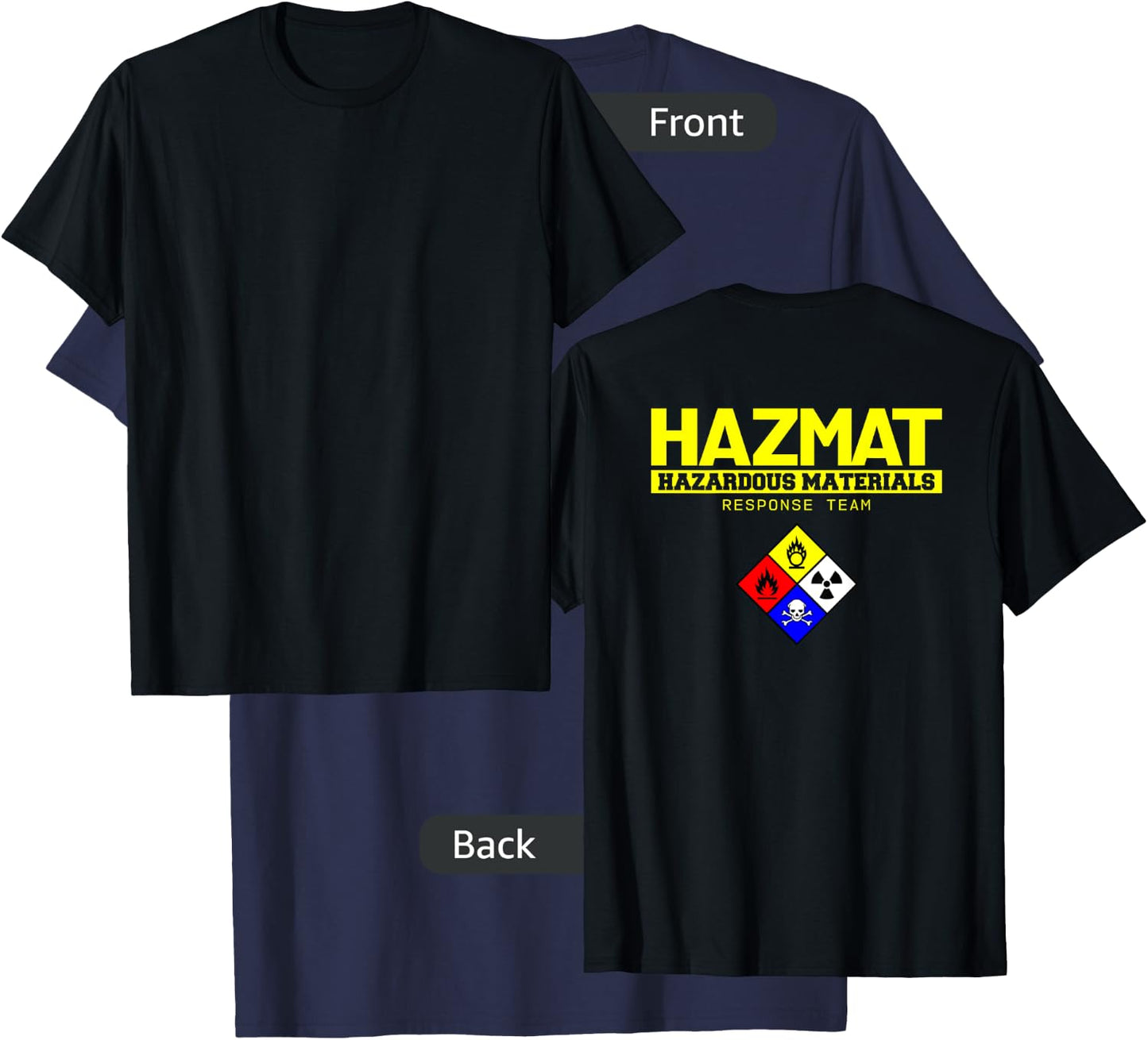 HAZMAT Hazardous Material Response Team Technician T-Shirt - T-Shirt | Navy