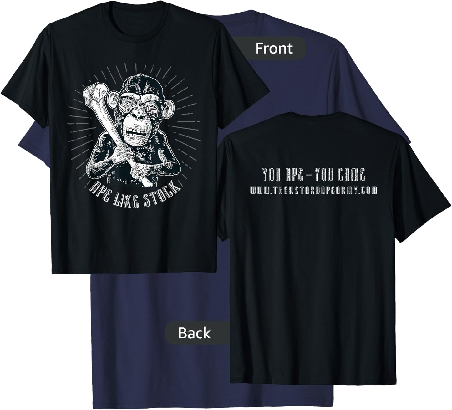You Ape? - Ape Like Stock T-Shirt - T-Shirt | Navy