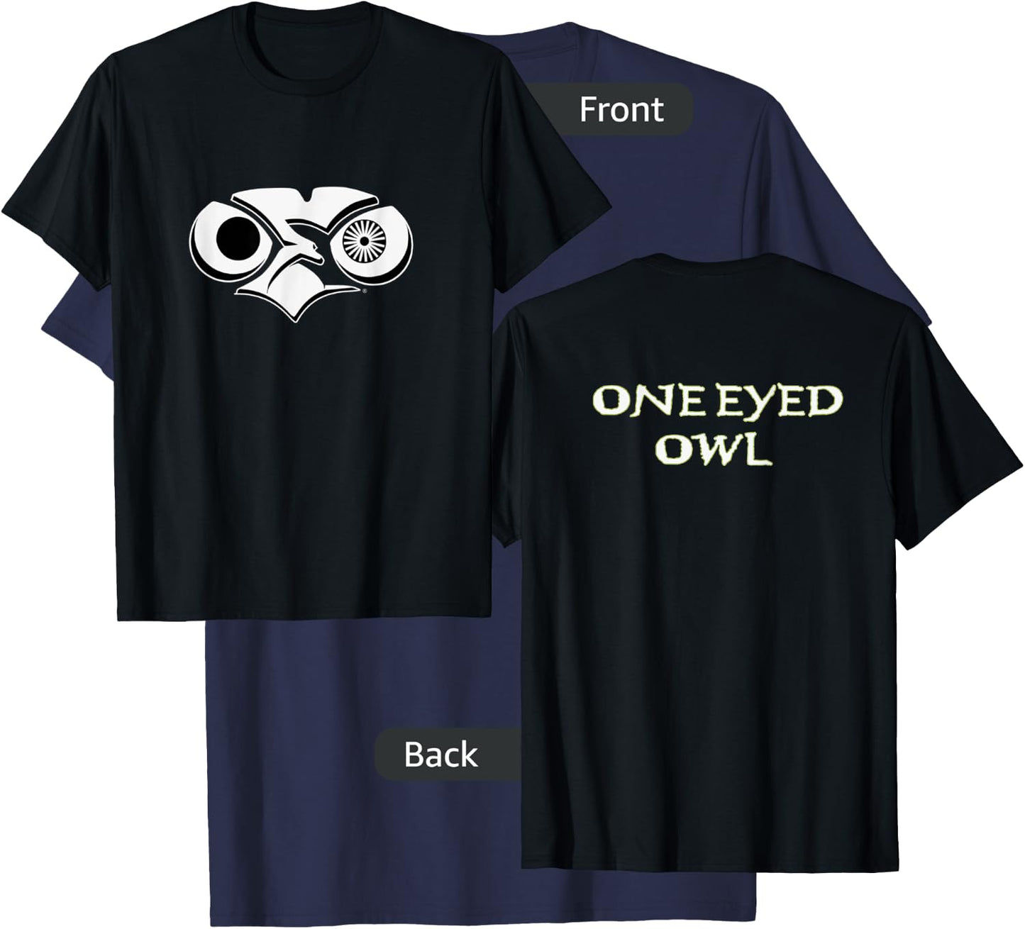 "One Eyed Owl OEO Skull" T-Shirt - T-Shirt | Navy