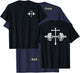 Christian Gym Cross Legend Workout Front Back Dumbbell Logo T-Shirt - T-Shirt | Navy