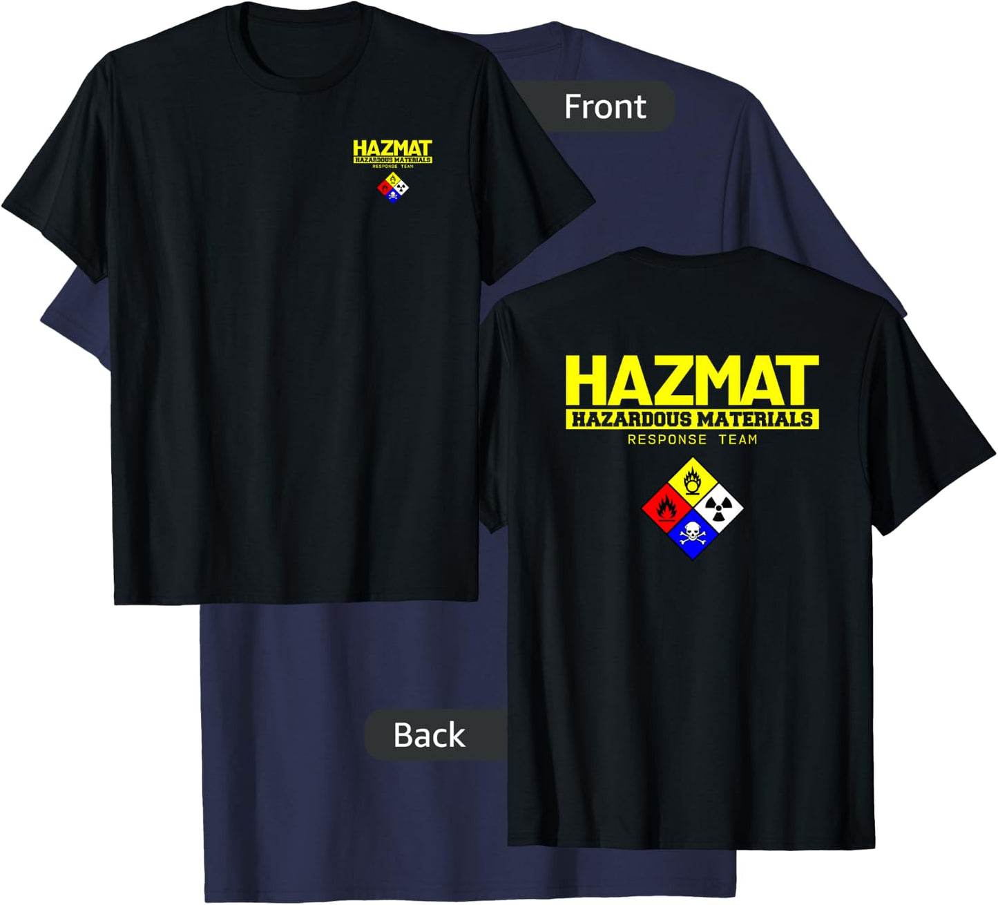 HAZMAT Hazardous Material Response Team Technician T-Shirt - T-Shirt | Navy