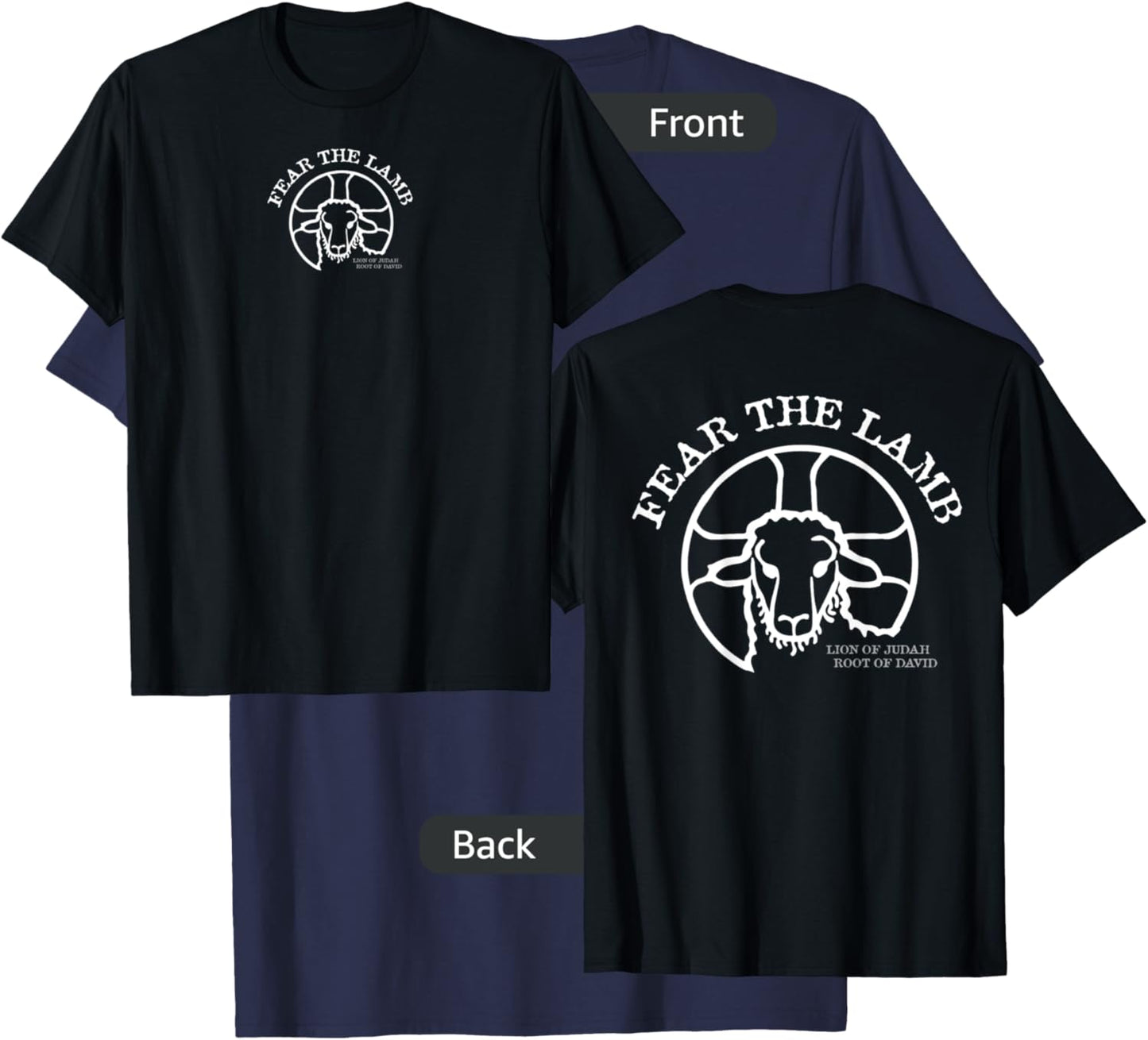 Fear the Lamb of God Jesus revelation rapture Christian T-Shirt - T-Shirt | Navy